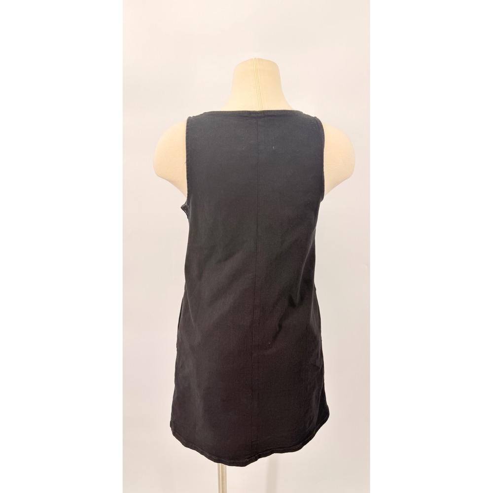 Rag & Bone Nala Shift Dress Womens Size Small Black Denim V-Neck Mini - Picture 4 of 10
